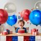 Latex Balloons Red, White & Blue Foil Balloons – Pack of 6 | Patriotic Balloons for Independence Day, Memorial Day, Labor Day & USA Party Decorations